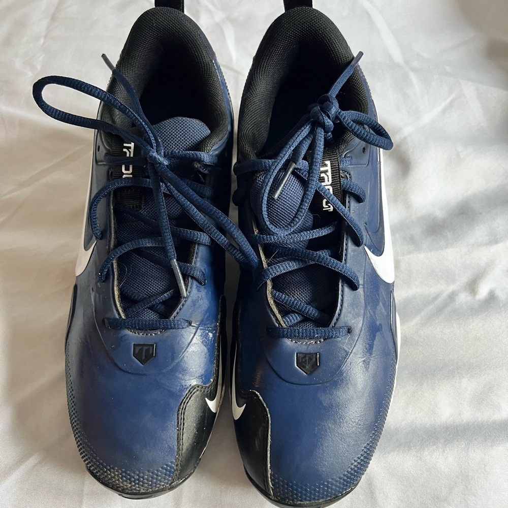 Nike Navy and White Cleats